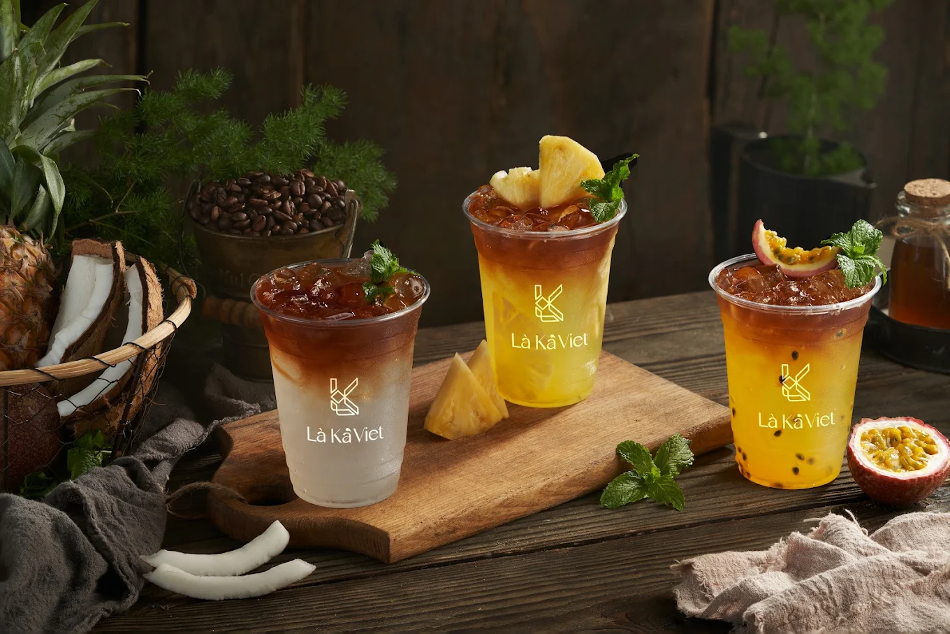 Handcrafted Passion Fruit and Lychee Tea at Liberty Square Shop